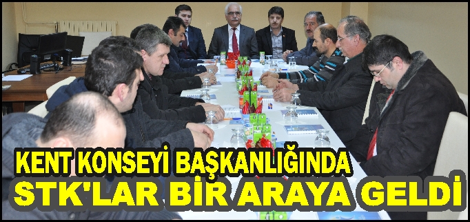 BOZÜYÜKTE  STK’LAR KENT KONSEYİ BAŞKANLIĞINDA BİR ARAYA GELDİLER..