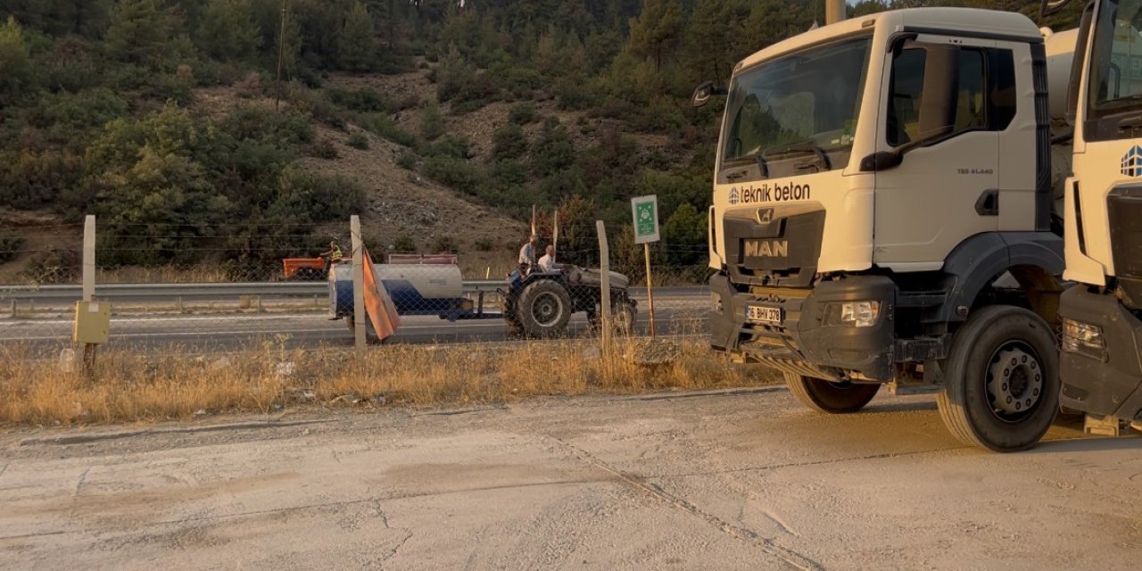 Orman Yangınına Beton Pompasıyla Müdahale Eden Ali Yalçın O Anları Anlattı