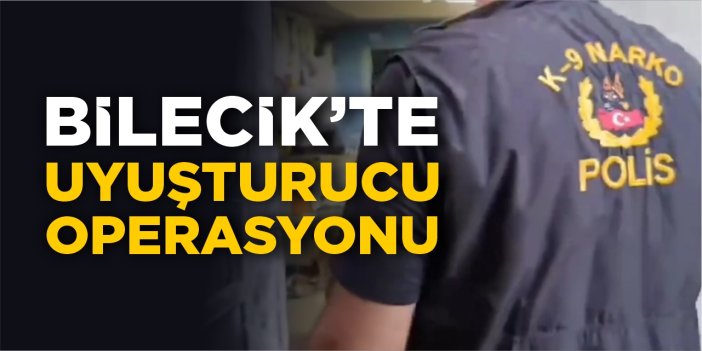 Bilecik'te uyuşturucu operasyonu!