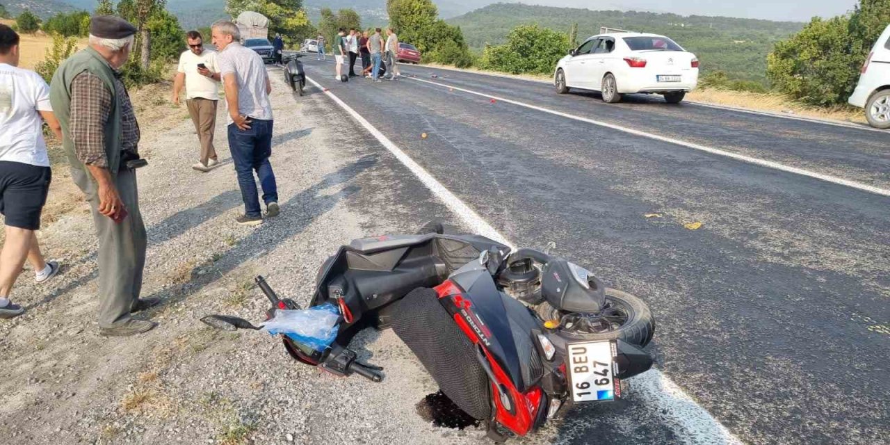 Yaşanan Motosiklet Kazasında 1 kişi yaralandı