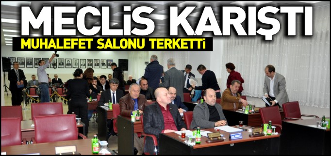 MUHALEFET MECLİS TOPLANTISINI TERKETTİ