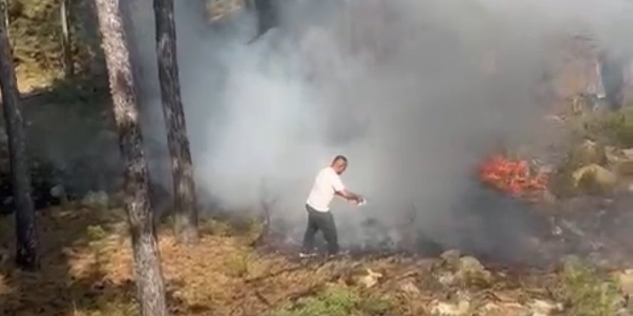 Duyarlı Vatandaşlar Sayesinde Yangının Büyümesi Önlendi