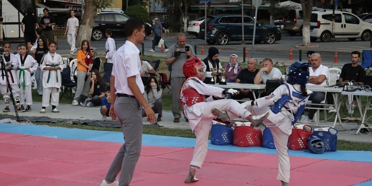 Minikler Taekwondo Turnuvası Renkli Görüntülere Sahne Oldu