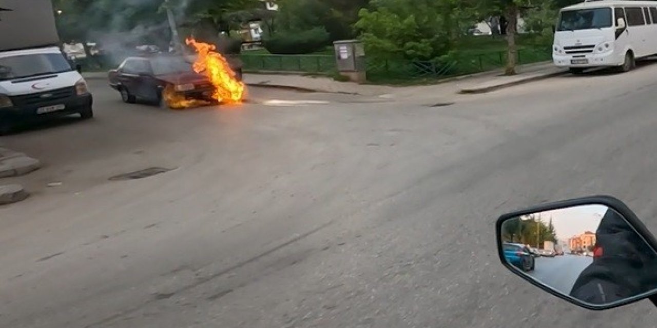Tofaş’ın Alev Alev Yandığı Anlar Kask Kamerasında