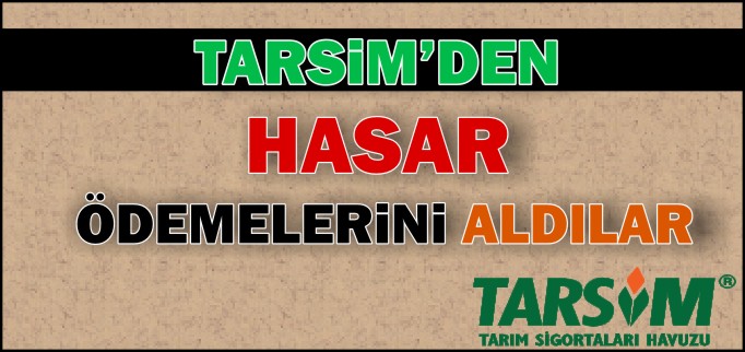 KÜRELİ KİRAZ ÜRETİCİLERİ TARSİM’DEN ÖDEMELERİNİ ALDILAR
