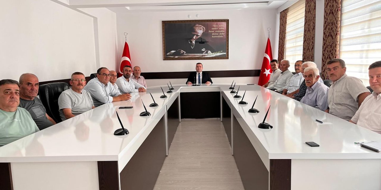 İnhisar'da Muhtarlar Toplantısı