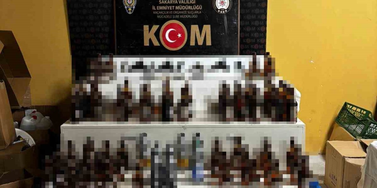 Eğlence Mekanı Görünümlü Kaçak İçki İmalathanesine Baskın