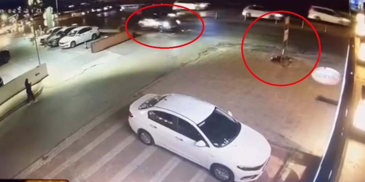 Hızla İlerleyen Motosikletli Kaza Yaptı