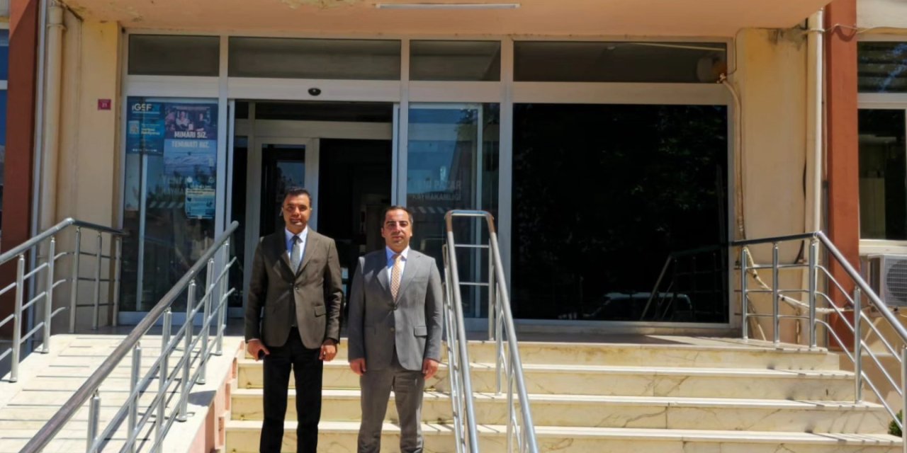Kaymakam Yayabaşı'dan Kaymakam Uçar'a Ziyaret