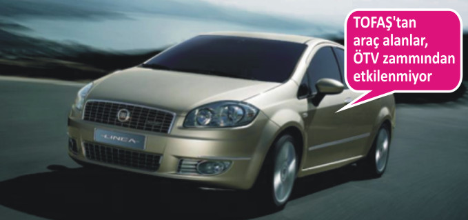 TOFAŞ’TAN ARAÇ ALANLAR, KASIM AYINA KADAR ÖTV ZAMMINDAN ETKİLENMİYOR