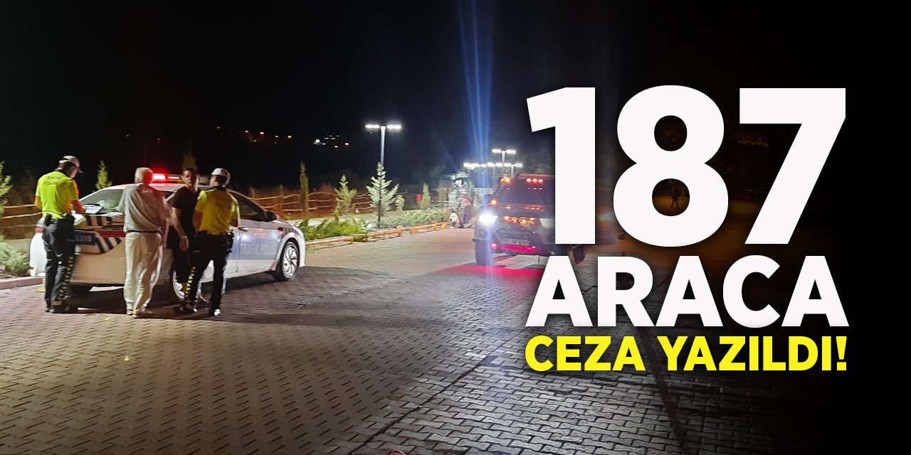 187 Araca Ceza Yazıldı!