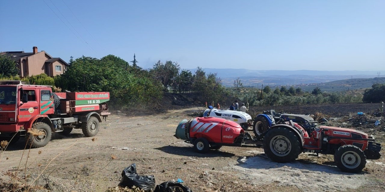 Çöplük Yangını Büyümeden Söndürüldü