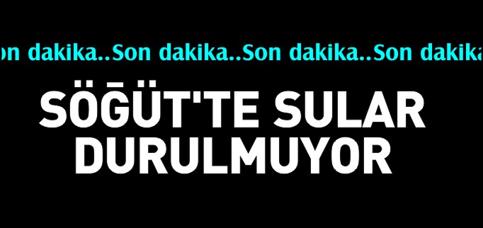 SÖĞÜT’TE SULAR DURULMUYOR