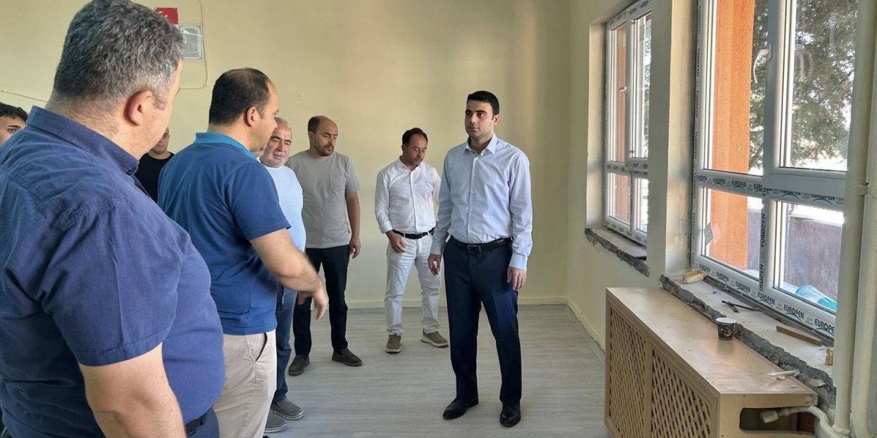 Kaymakam Kılıç, Okul Onarım Çalışmalarını İnceledi