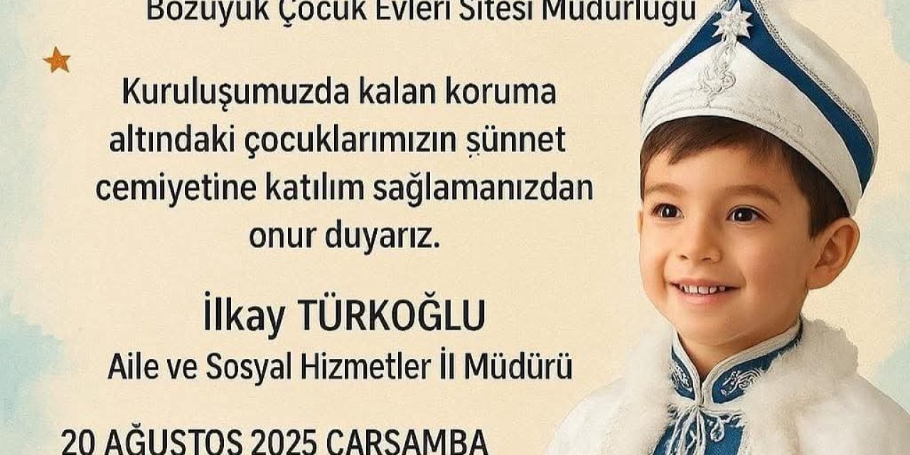 Koruma Altındaki Çocuklara Sünnet Şöleni Yapılacak
