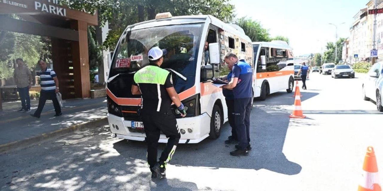 Bozüyük'te dolmuş denetimi