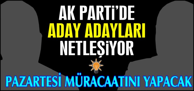 PAZARTESİ GÜNÜ MÜRACAATINI YAPACAK