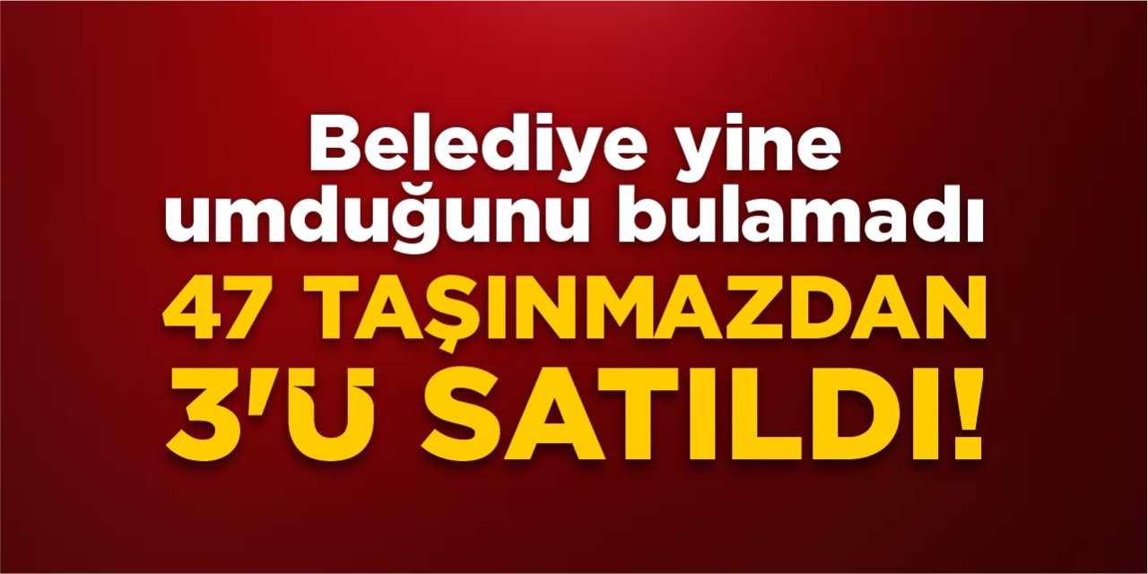 Belediye yine umduğunu bulamadı