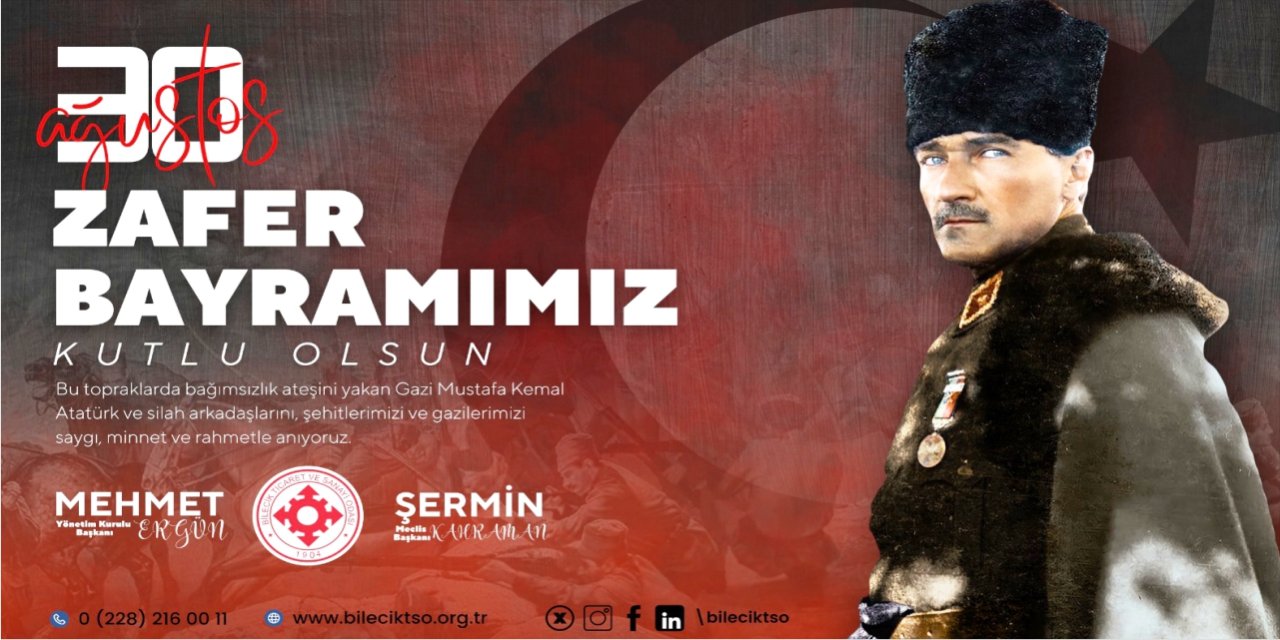 BİLECİK TSO 30 AĞUSTOS ZAFER BAYRAMI KUTLAMA İLANI