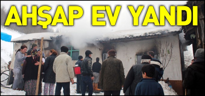 AHŞAP EV KULLANILAMAZ HALE GELDİ
