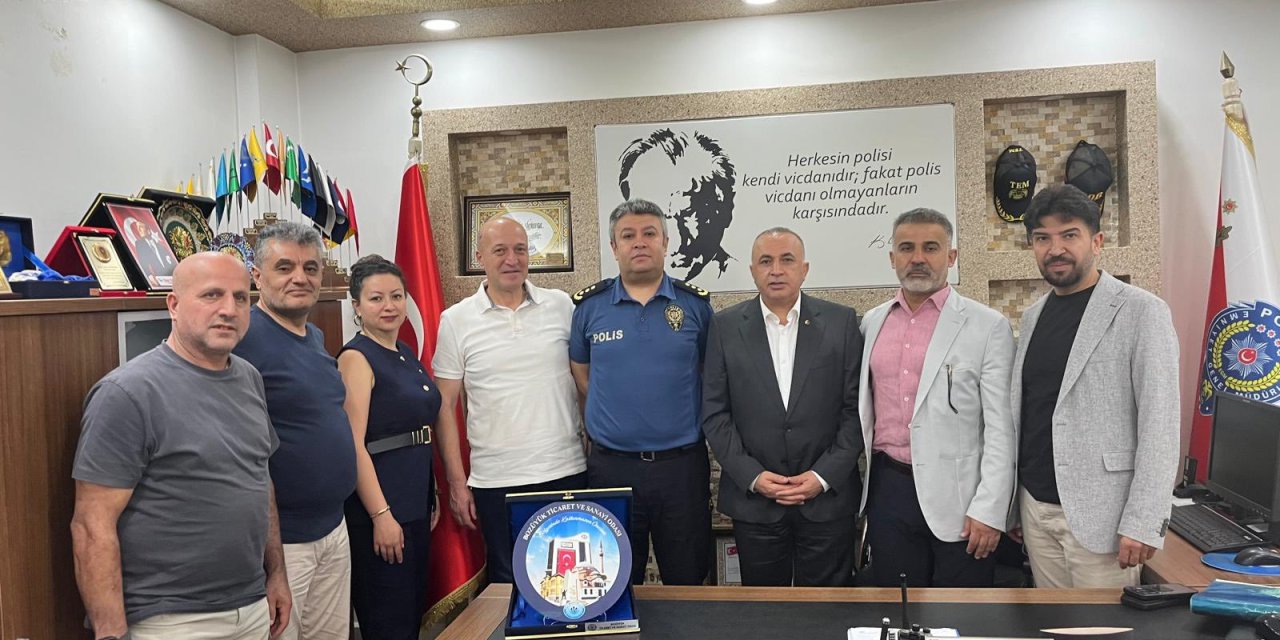 Bozüyük TSO'dan Emniyet Müdürü Bozdemir'e Tebrik Ziyareti