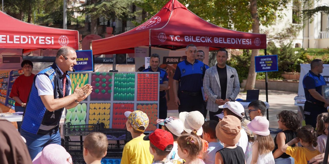 Zabıtadan çocuklara eğlenceli sunum