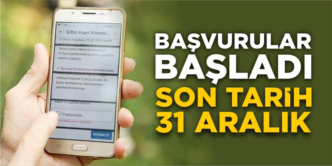 Başvurular Başladı! Son Tarih 31 Aralık