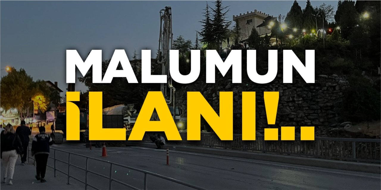 Malumun ilanı!..