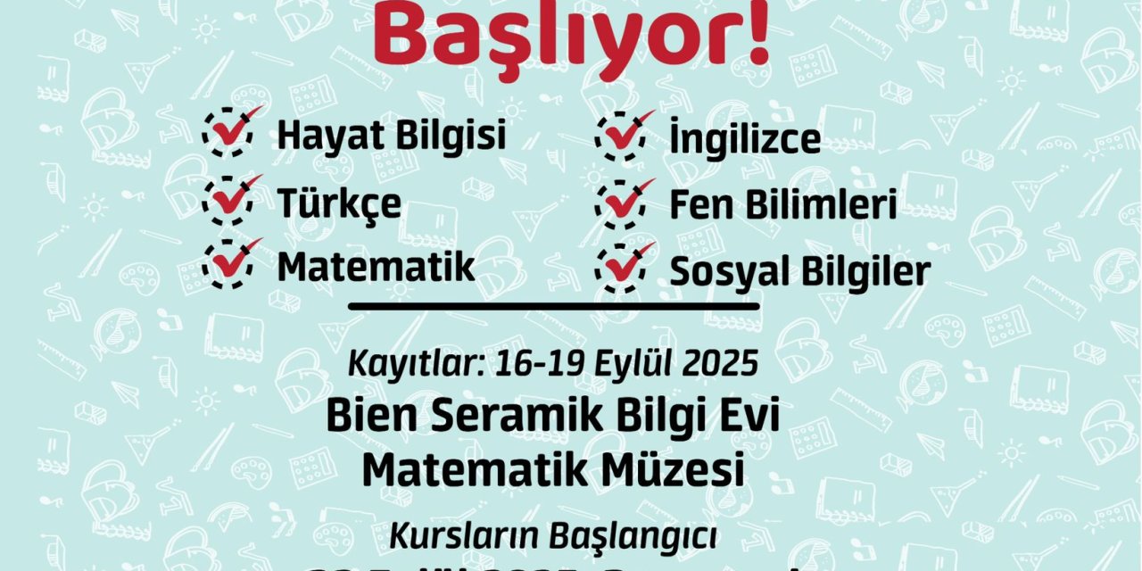 Eğitime Destek Kursları İçin Kayıtlar Başladı