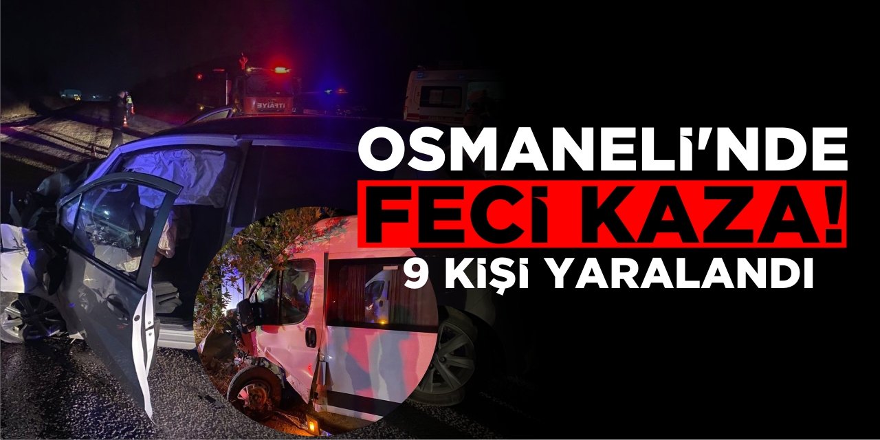 Osmaneli'nde Feci Kaza! 9 Kişi Yaralandı