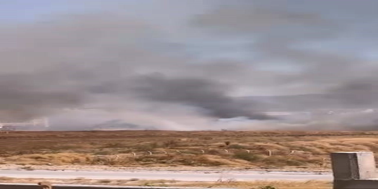 Anız Yangını Korkuttu