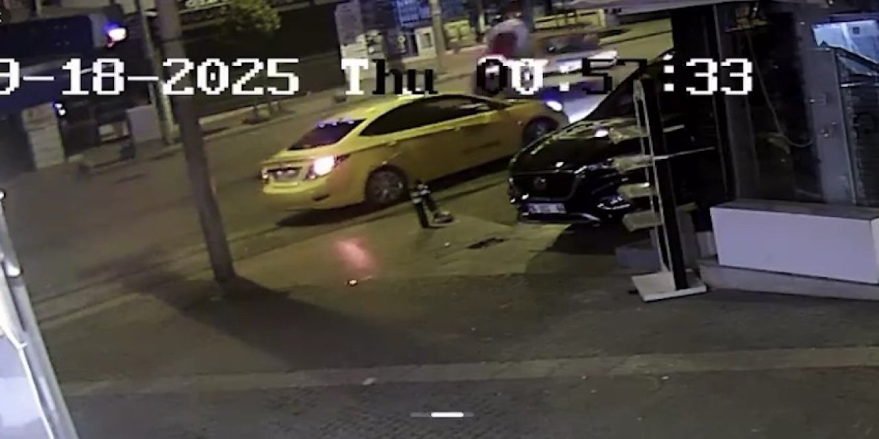 Drift Yapan Araç İle Motosiklet Çarpıştı, Kaza Kameralara Saniye Saniye Yansıdı