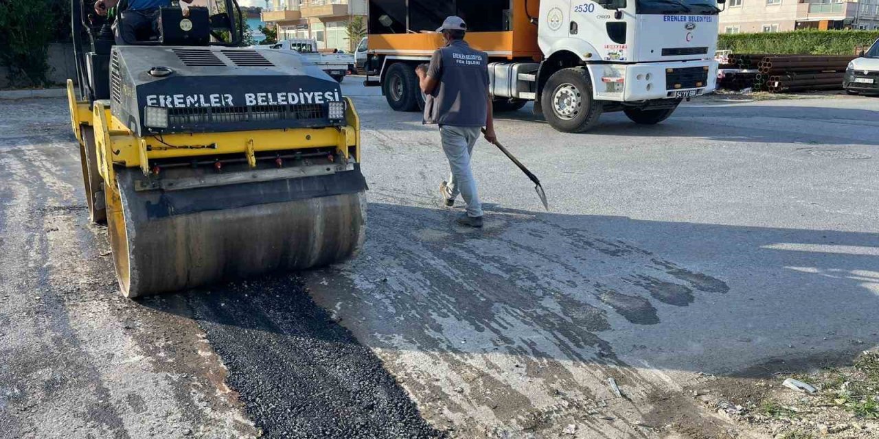 Fiber İnternet Çalışmalarının Ardından Asfalt Çalışması Başladı