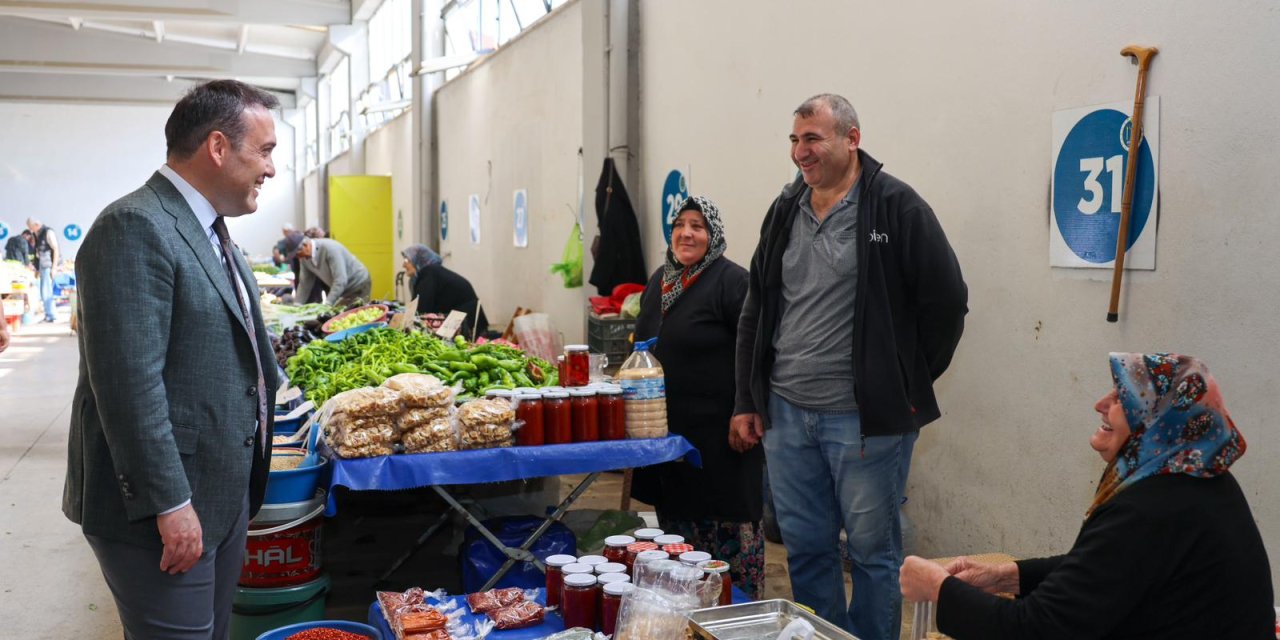 Vali Sözer’den kapalı pazar ziyareti