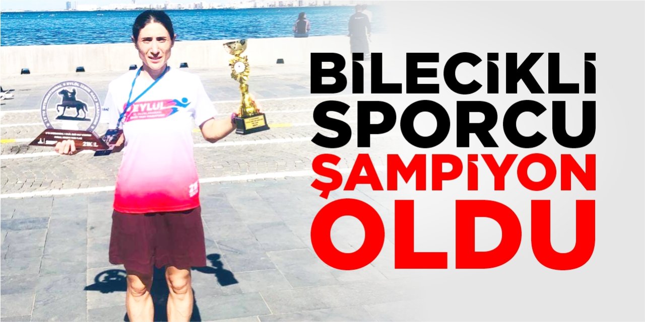 Bilecikli sporcu şampiyon oldu