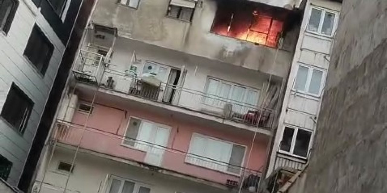 4 Katlı Apartmanda Çıkan Yangın Korkuttu!