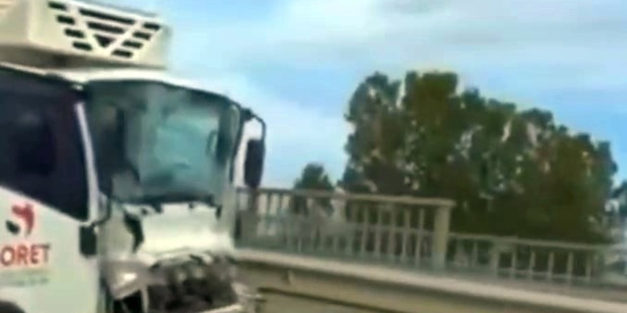 Kontrolden Çıkan Kamyonet Bariyerlere Çarptı: 2 Yaralı