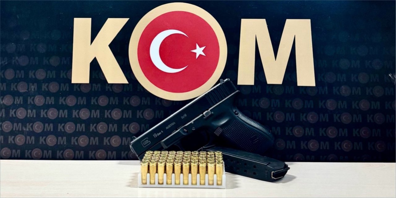 Ruhsatsız silah yakalandı!