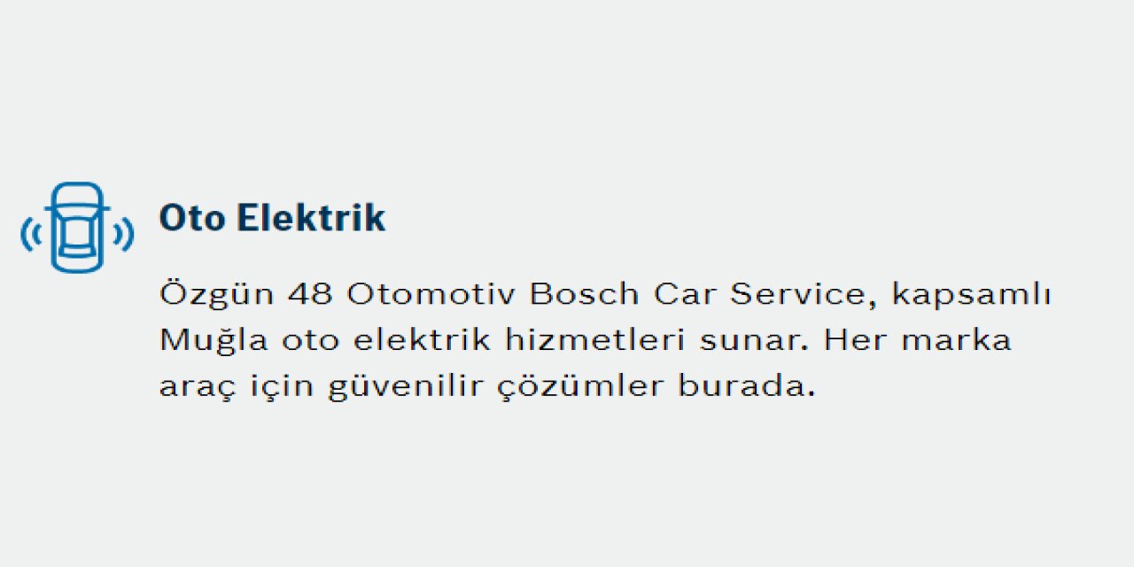Muğla'da Oto Elektrik Hizmetlerinin Önemi