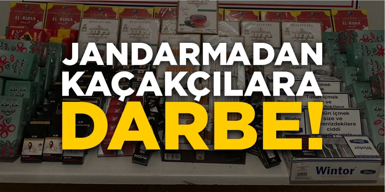Jandarmadan kaçakçılara darbe!