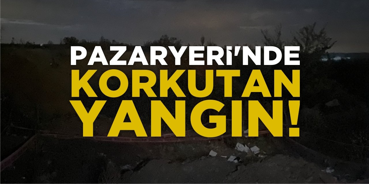 Pazaryeri'nde Korkutan Yangın!