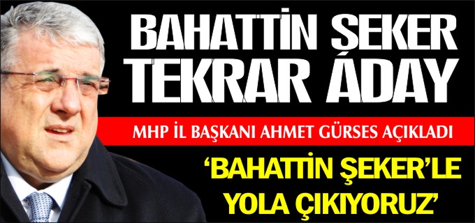 ŞEKER TEKRAR ADAY