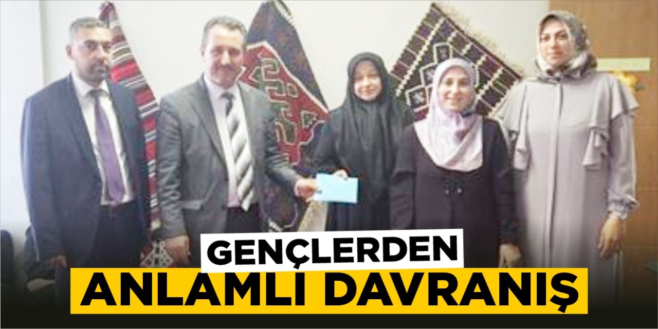 Gençlerden anlamlı davranış