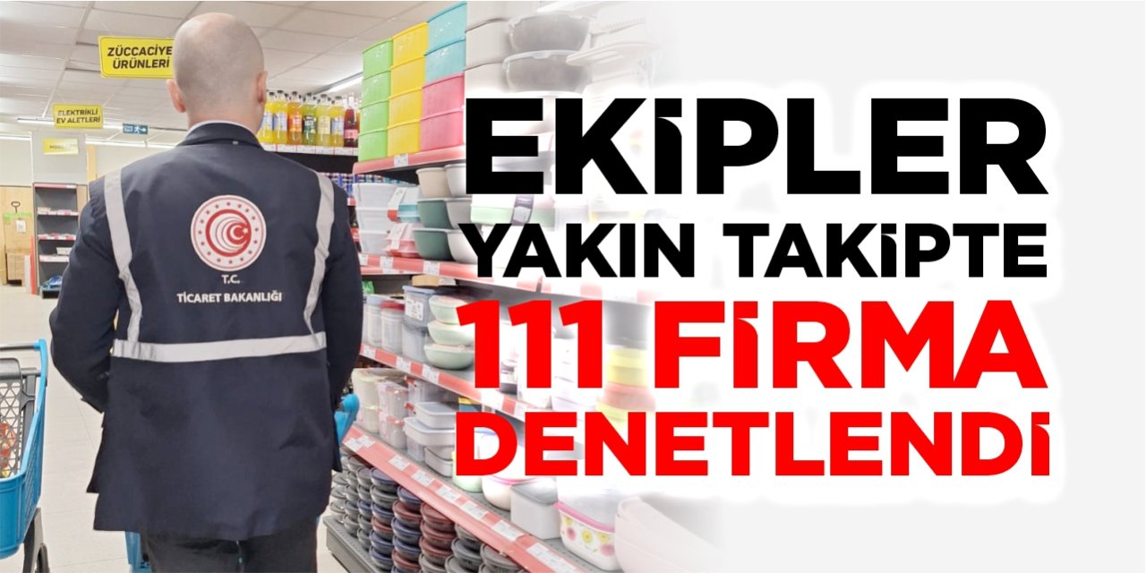 Ekipler yakın takipte: 111 firma denetlendi