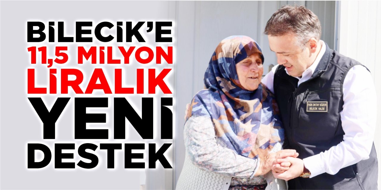 Bilecik’e 11,5 milyonluk yangın desteği