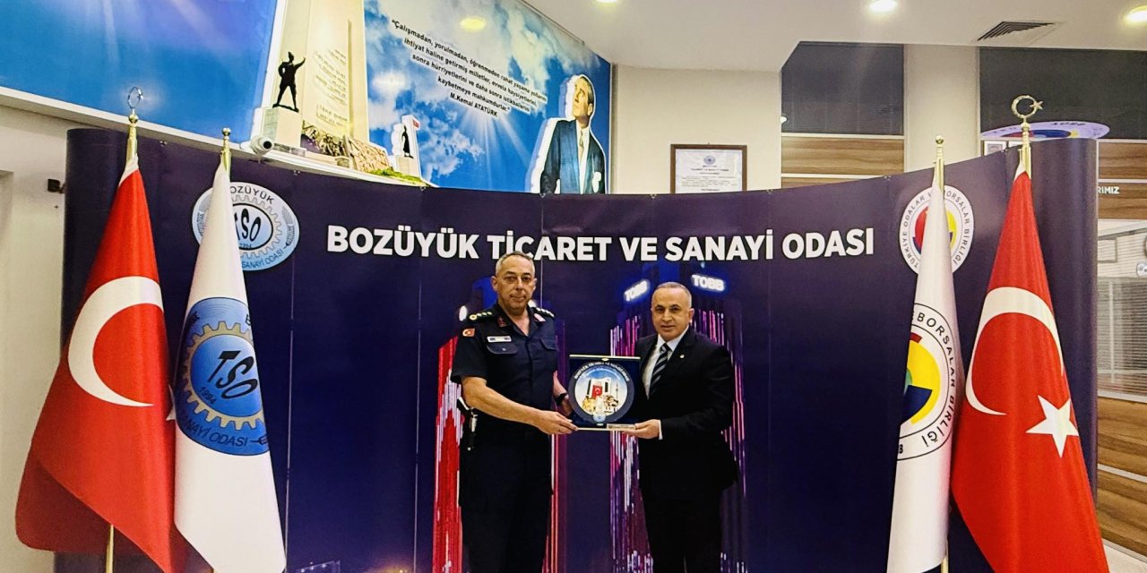 İl Jandarma Komutanı Vanlı'dan Bozüyük TSO'ya Ziyaret