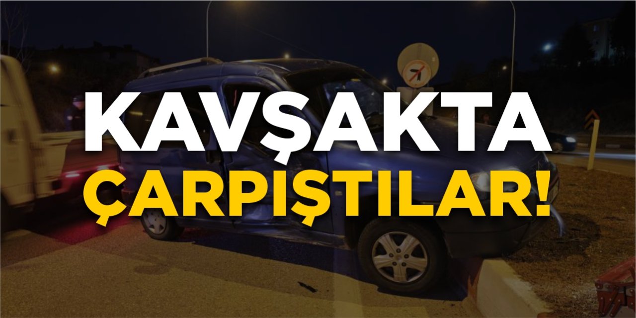 Güneş TOKİ kavşağında kaza