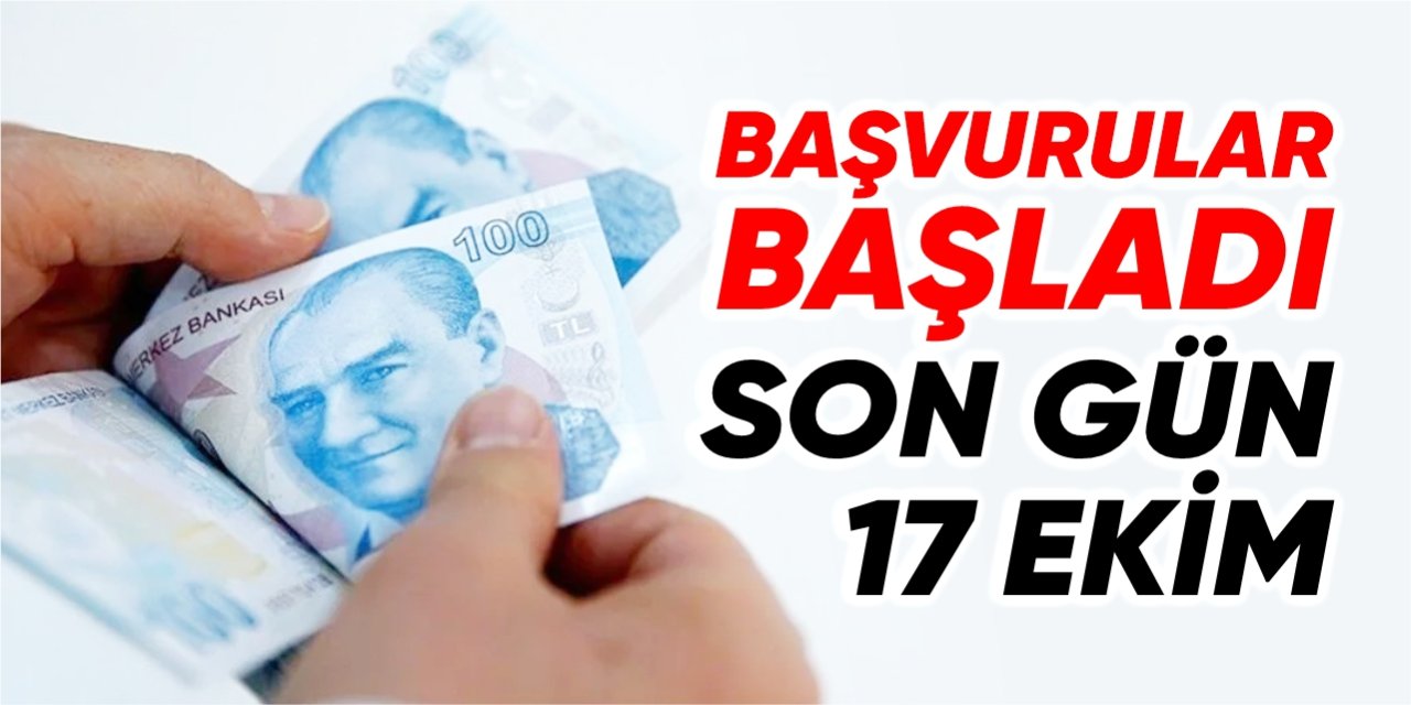 Başvurular başladı! Son gün 17 Ekim!