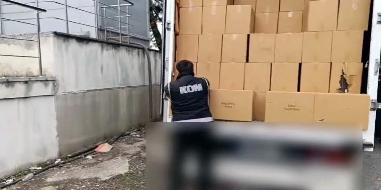 3 Milyon 250 Bin Boş Makaron Ele Geçirildi
