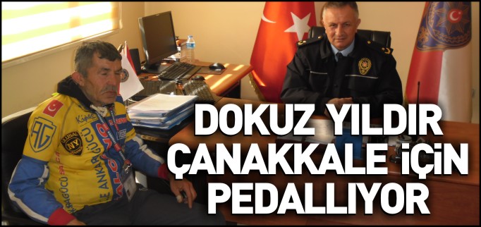 ÇANAKKALE ZAFERİ İÇİN 9 YILDIR PEDAL ÇEVİRİYOR